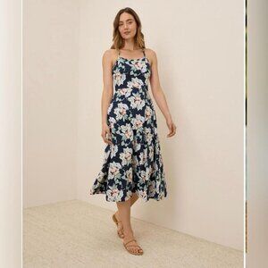 Pact Fit and Flare Floral Dress